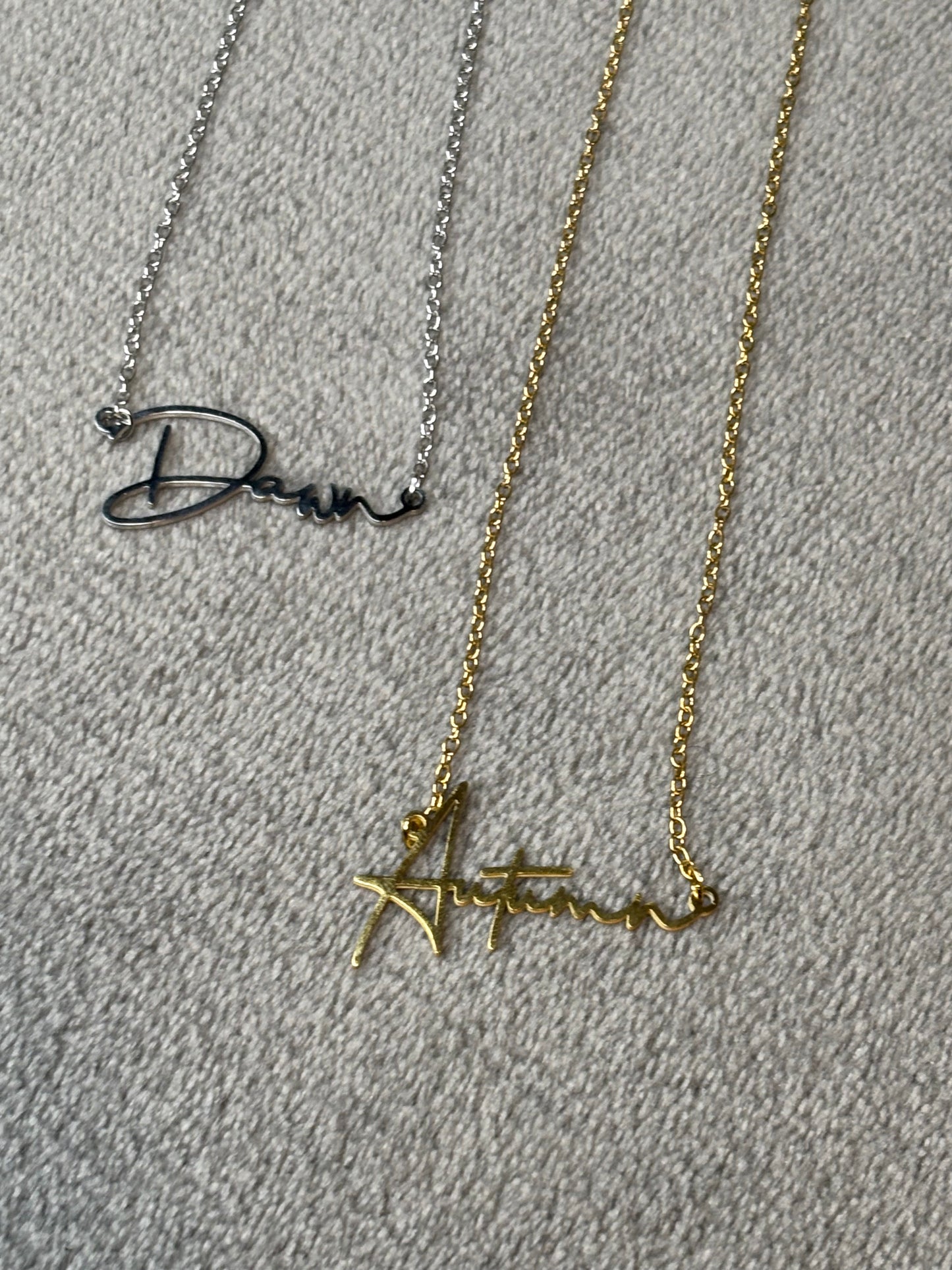 Signature Custom Name Necklace