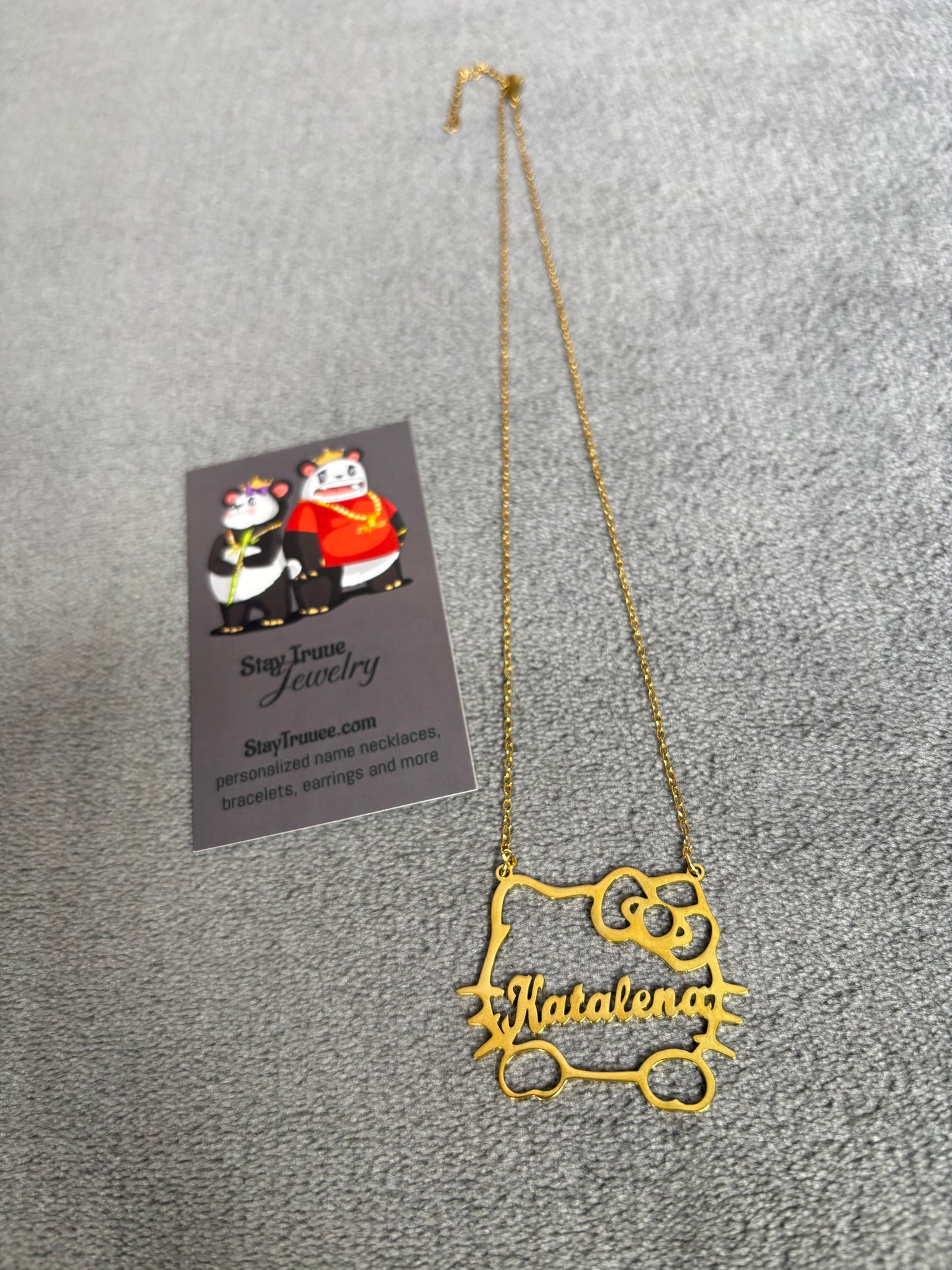 Custom Hello Kitty Name Necklace
