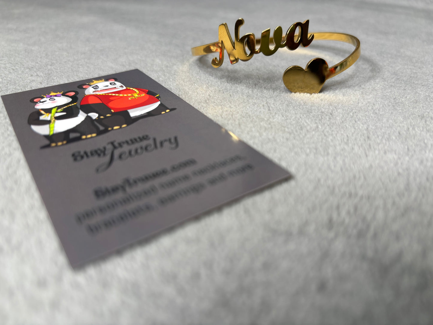 Personalized Open-Hinge Bracelet