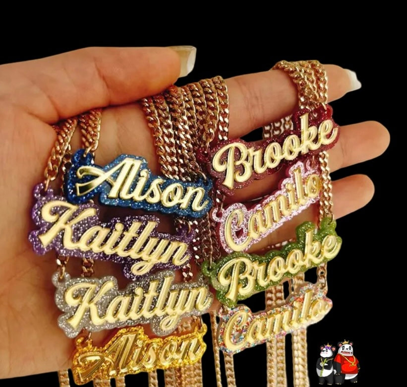 Custom Acrylic Name Necklace