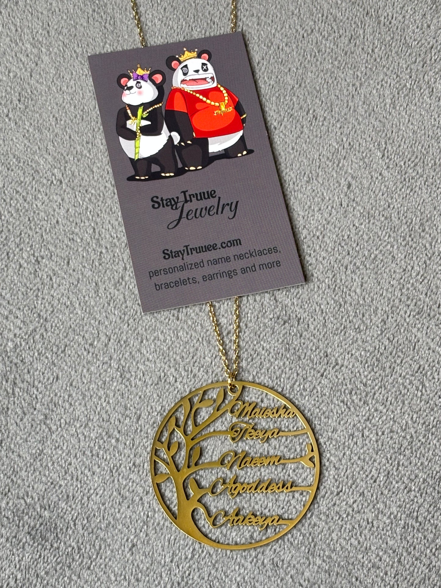 Custom Family Tree Necklace
