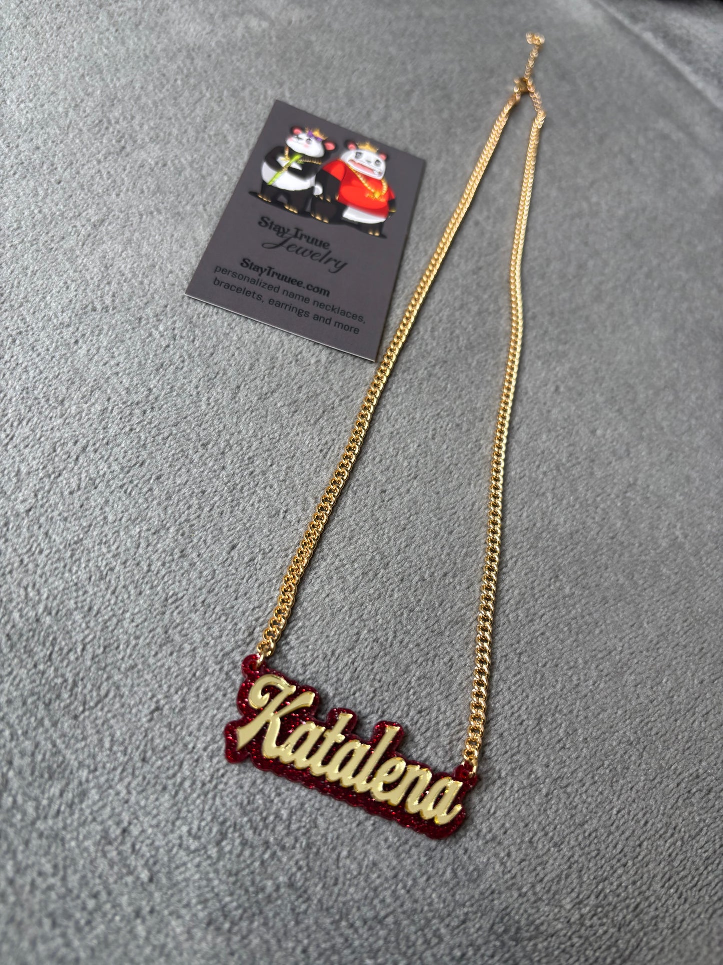 Custom Acrylic Name Necklace