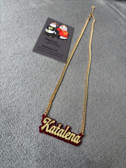 Custom Acrylic Name Necklace
