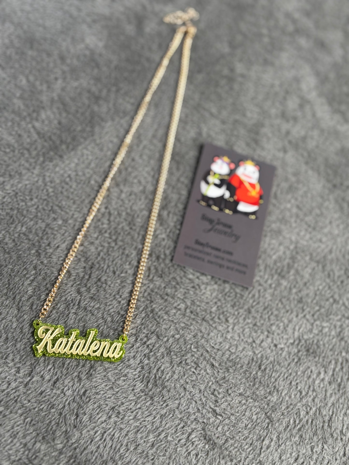 Custom Acrylic Name Necklace
