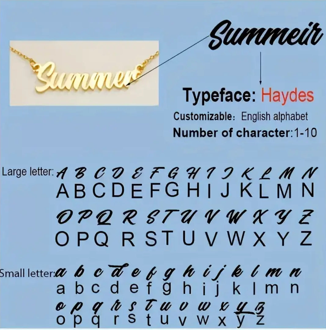 Signature Custom Name Necklace