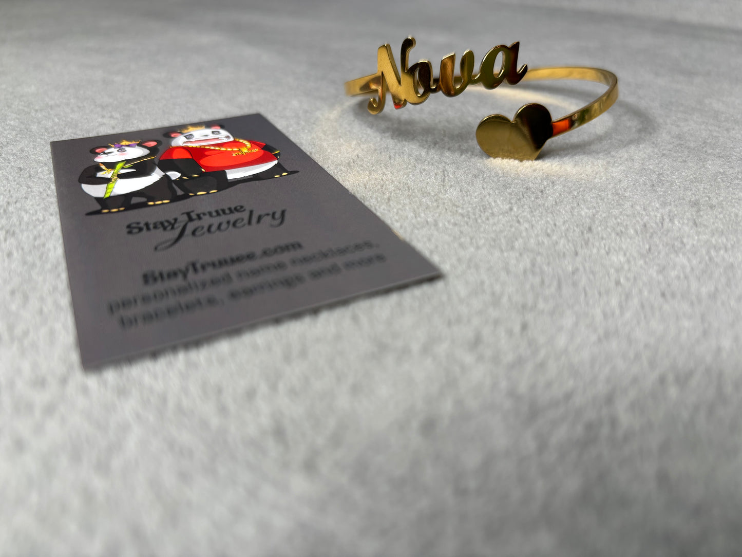 Personalized Open-Hinge Bracelet