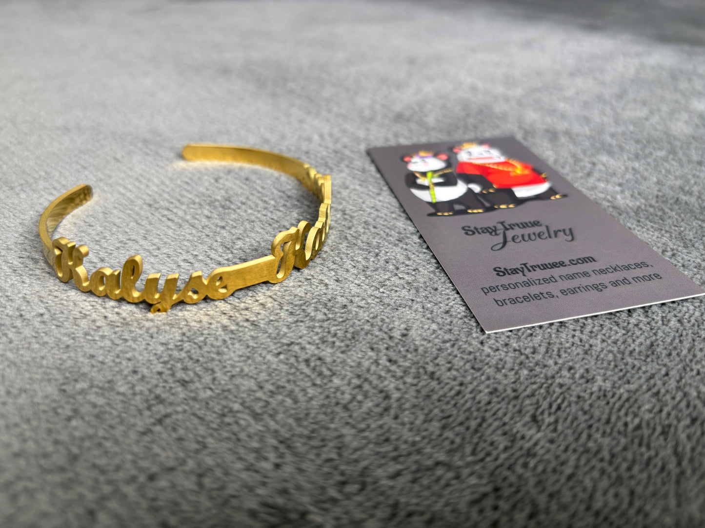 Custom Signature Cuff Bracelet