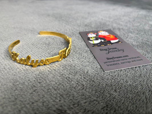Custom Signature Cuff Bracelet