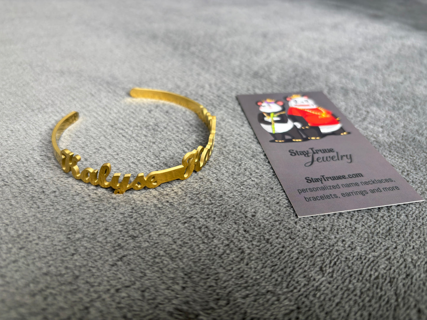 Custom Signature Cuff Bracelet