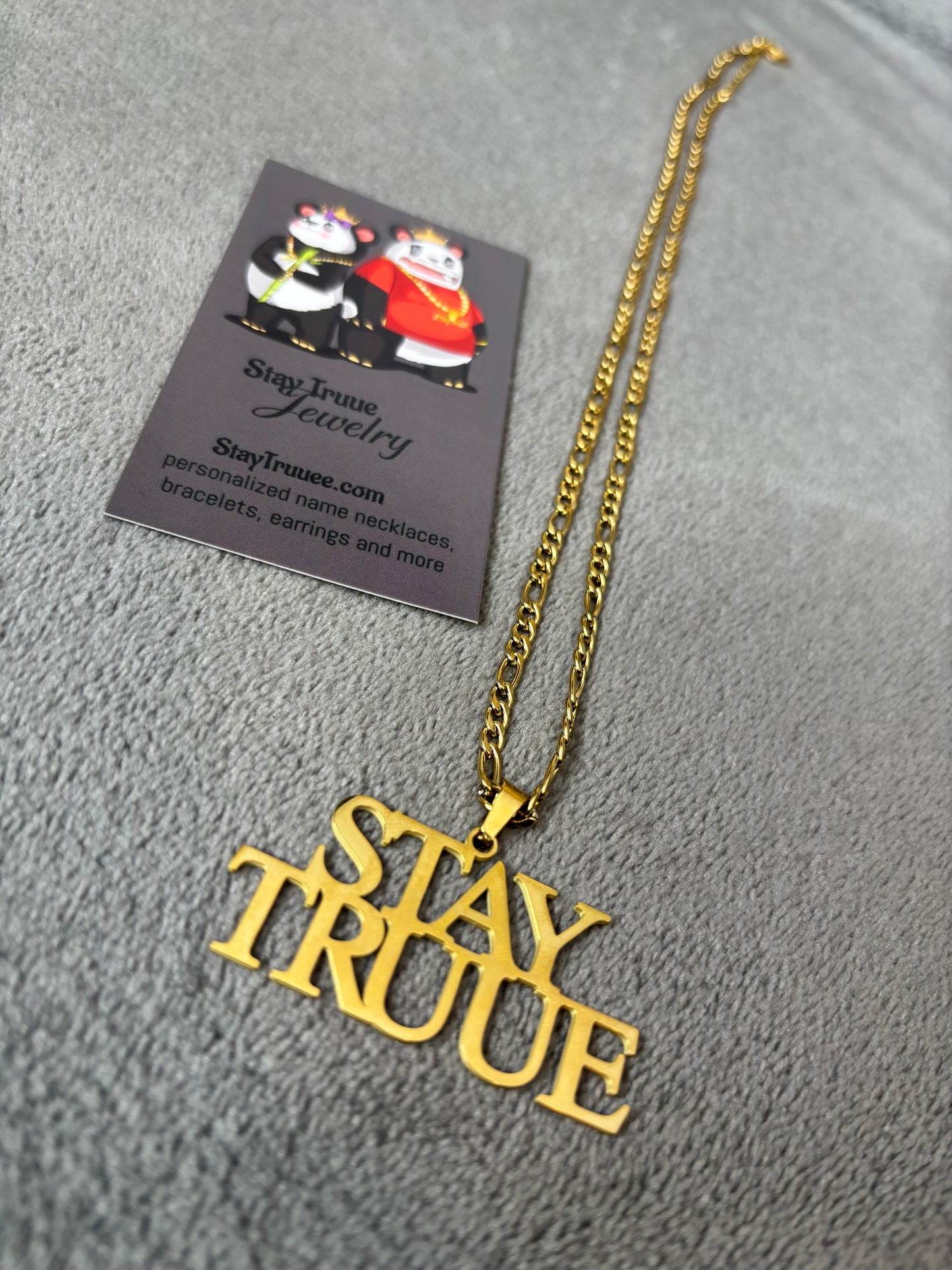 Custom Figaro Link Name Necklace