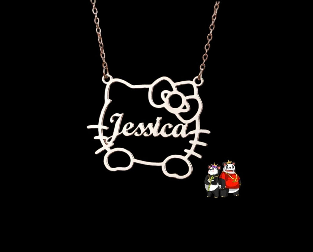 Custom Hello Kitty Name Necklace