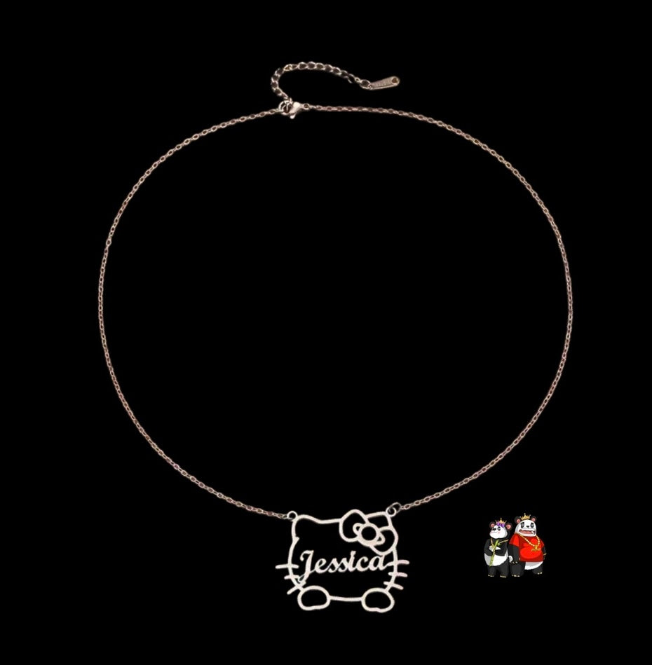 Custom Hello Kitty Name Necklace
