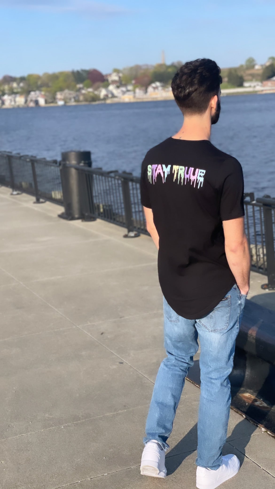 Mens Curved Tshirt