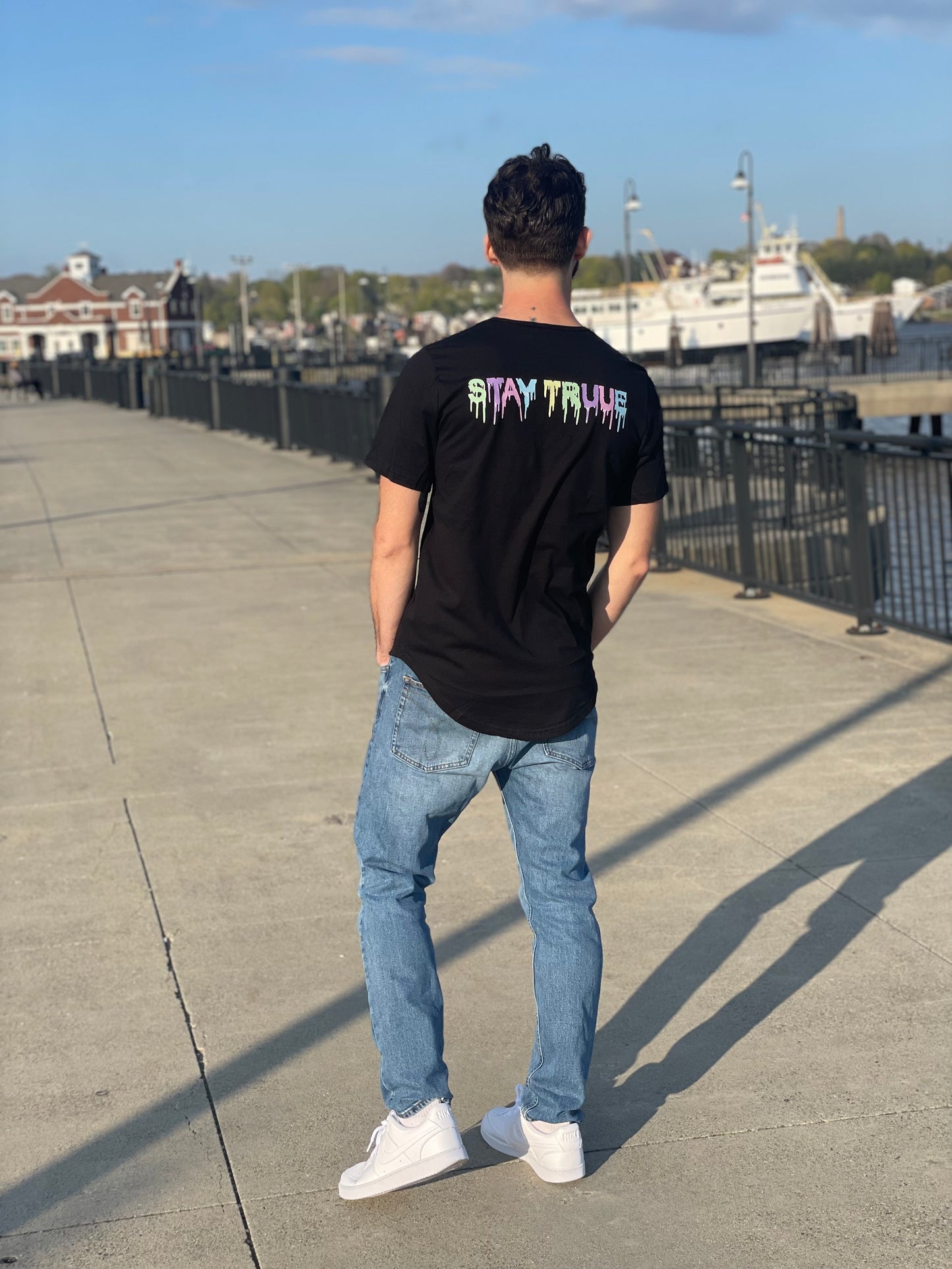 Mens Curved Tshirt