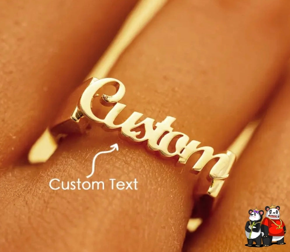 Personalized Name Ring